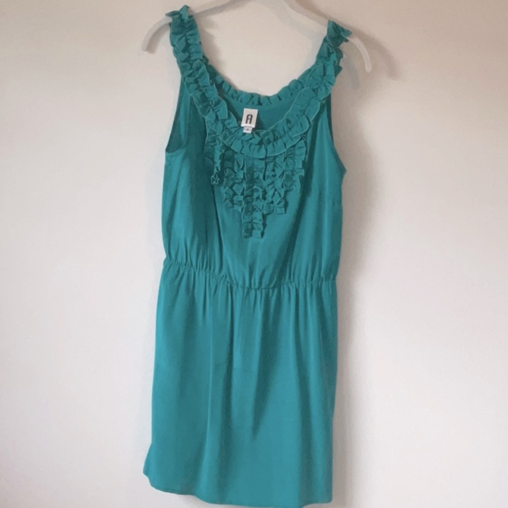 Woman’s sleeveless mini dress